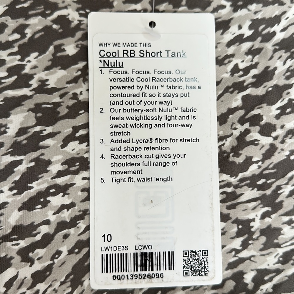 NWT Lululemon Athletica Nulu Tank - Picture 5 of 5